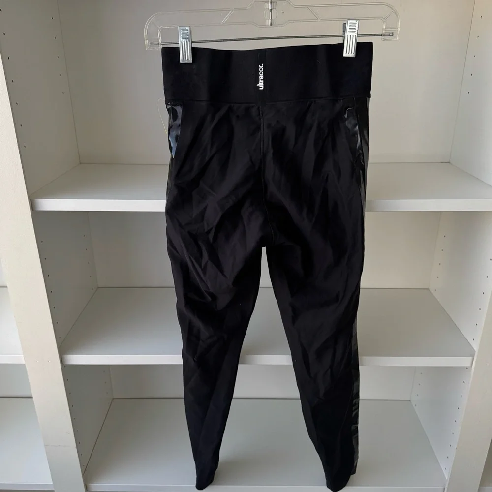 ULTRACOR Ultra Six Stripe in Nero Patent Black Leggings - Picture 4 of 8